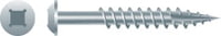 Round Washer Head Wood Screw 117895 8 x 2-1/2, PH/SQ, Type '17', Zinc