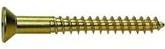 Phillips Flat Wood Screws Brass