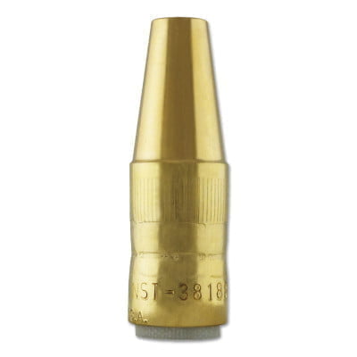 Centerfire Nozzles, 1/8 in Tip Recess, 3/8 in Bore, For Q-Gun, Brass