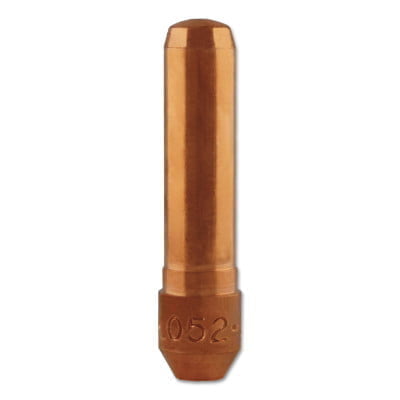 Centerfire Contact Tip, 0.052 in Tip ID, 1.5 in Long, Non-Threaded, Tapered Base