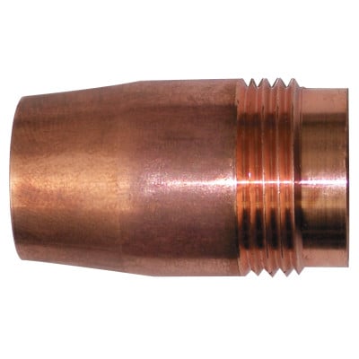 MIG Gun Nozzles, 1/2 in Bore, 1/8 in Tip Recess, QTY. 2