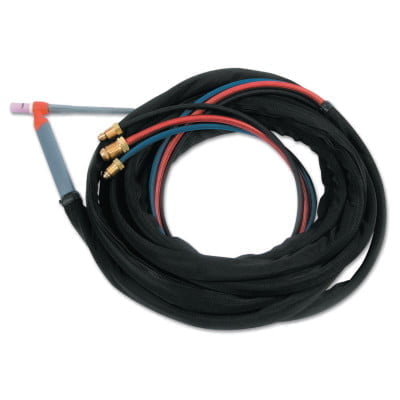 TIG Torch Water Cooled Kit, Angled Head, 25 ft Cable