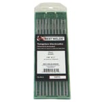 Pure Ground Tungsten Electrodes, 1/8 in Dia, 7 in Long