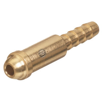 Inert Arc Nipples, 200 PSIG, Brass, 2 7/32 in, 5/16 in Hose ID