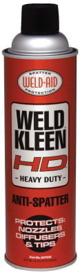 Weld-Kleen Heavy Duty Anti-Spatters, 20 oz Aerosol Can, Clear