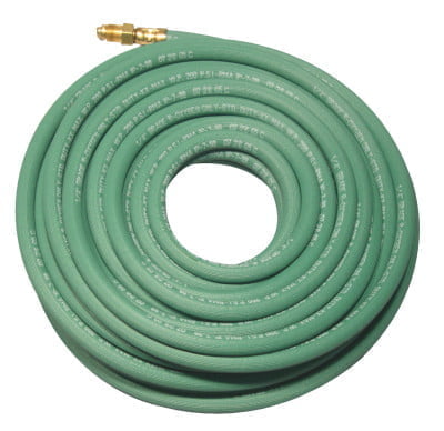 Single Line Welding Hoses, 1/4 in, 10 ft, Argon, Green