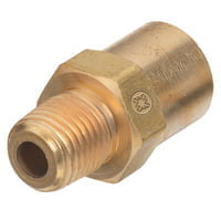 Inert Arc Adaptors, 200 PSIG, Brass, B-Size, 1/4 in (NPT), Inert Gas