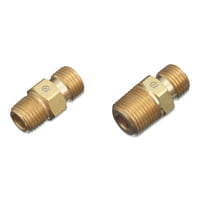 Welding Hose Compressed Gas Fittings Regulator Outlet Bushings, 200 PSIG, Brass, C-Size, 1/2 in (NPT), Oxygen